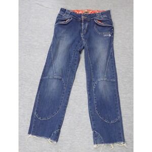 ABK Company Original Yoda Climbing Jeans Womens S Blue Denim Straight Leg Women